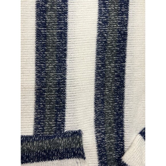 Paper Crane Striped Lightweight Long Sleeve Hoodie Small Coastal Beach Casual - Picture 5 of 8